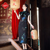 逸红颜《寒砚香》26年夏新款手绘青梅花瓣领重缎真丝香云纱旗袍女 商品缩略图0