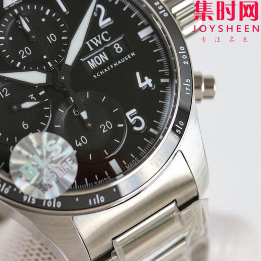 BLS万国飞行员计时系列 陶瓷飞行员 黑武士 飞行员计时双历 F1马石油车队 AMG马石油绿 男士腕表 表径41.1mm 原版开模 精益求精 商品图4
