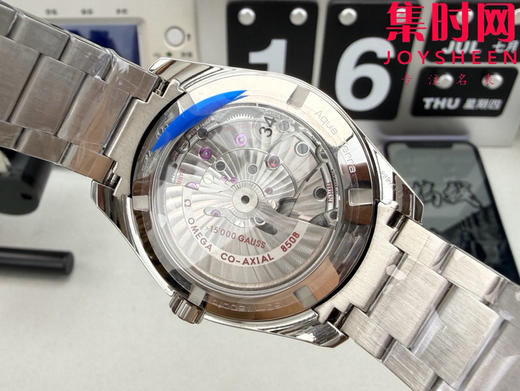 欧米茄VS海马150米系列 大黄蜂 3点位日历 Aqua Terra 150米腕表 8508一体机 男士腕表 表径41.5mm 商品图8