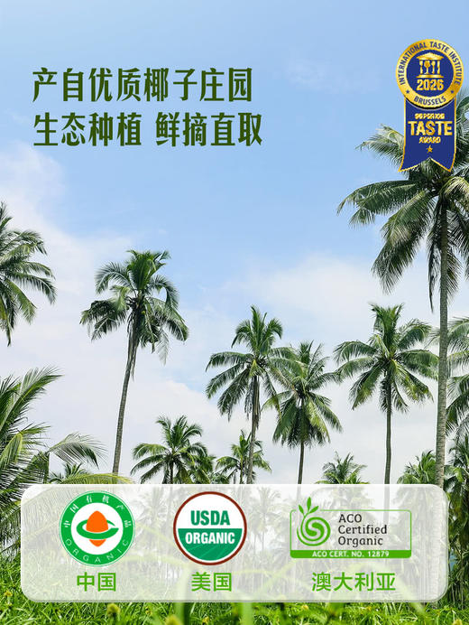 MM 山姆 进口100%有机椰子水 1L*3/6 商品图2