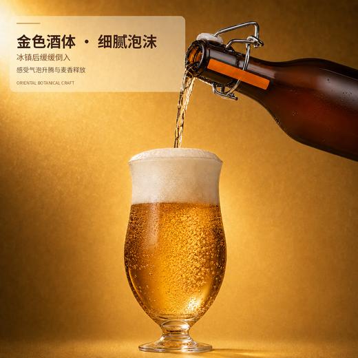 【草本精酿 用人参灵芝入酒 麦香丰润】人参灵芝IPA精酿啤酒 （金色酒体 800mL *3瓶 自饮送礼两相宜） 商品图4