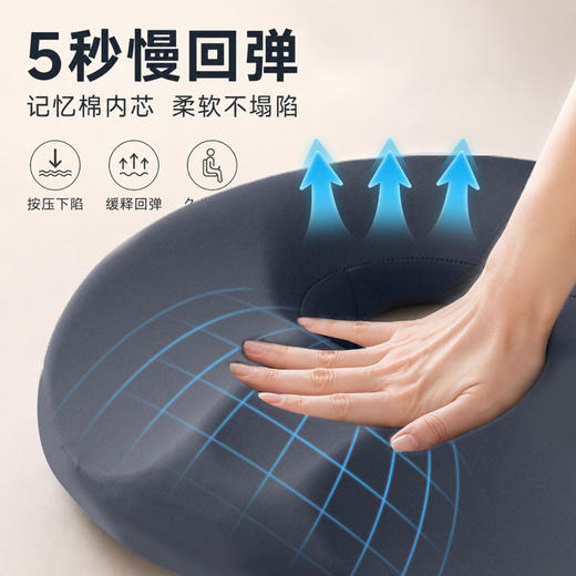 99任选2件【坐垫+腰靠】加倍生活 中空透气坐垫+腰靠组合 尾椎不压迫 腰部有支撑 办公/居家/开车久坐都合适 商品图3