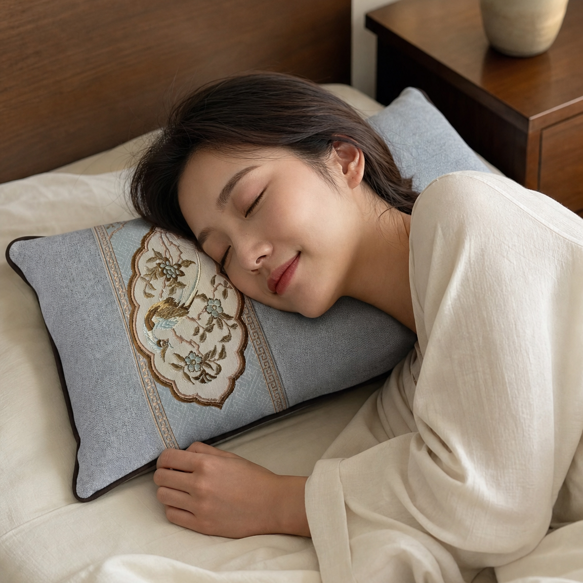【3斤草本香料！安抚心神！夜夜好眠！】相合堂 新中式沉香枕 80%沉香 饱满填充 拆洗方便