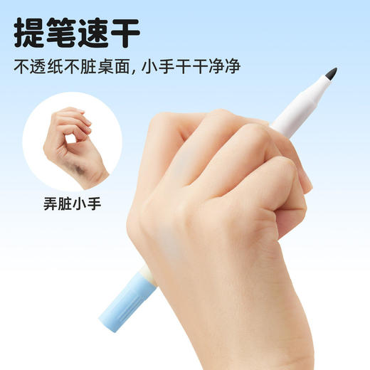 【食品级原料 儿童双线勾线笔】Touchmark粗细双头勾线笔 幼儿园儿童美术填色笔 速干水性笔油性笔 绘画涂鸦笔 商品图4
