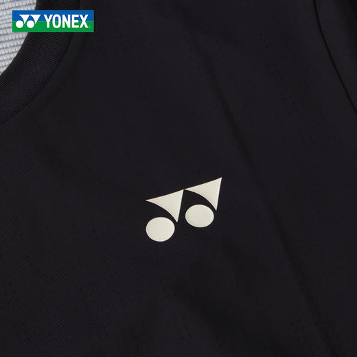 2026年新款YONEX尤尼克斯羽毛球服yy国羽系列大赛服1158926BCR男女同款运动速干短袖 商品图2