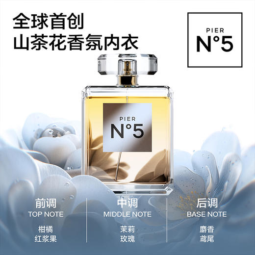 【任选3件，再送内裤1条】草本初色爆款山茶花香氛内衣5107 爆闪细肩带无痕隐形舒适透气 商品图2