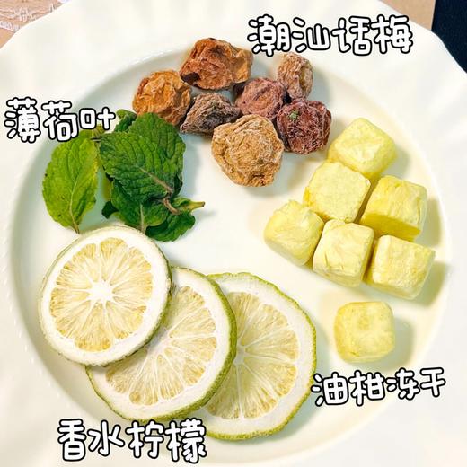 【酸甜适口 鲜爽浓郁】香港宝芝林话梅油柑薄荷茶 满满天然果料 冷热随心泡 330g/袋 商品图3
