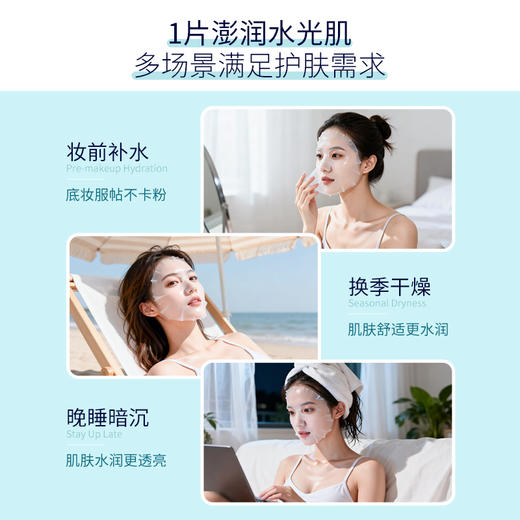 【14盒加送帆布包】圣梦玻尿酸灯泡肌面膜5片/盒 商品图7