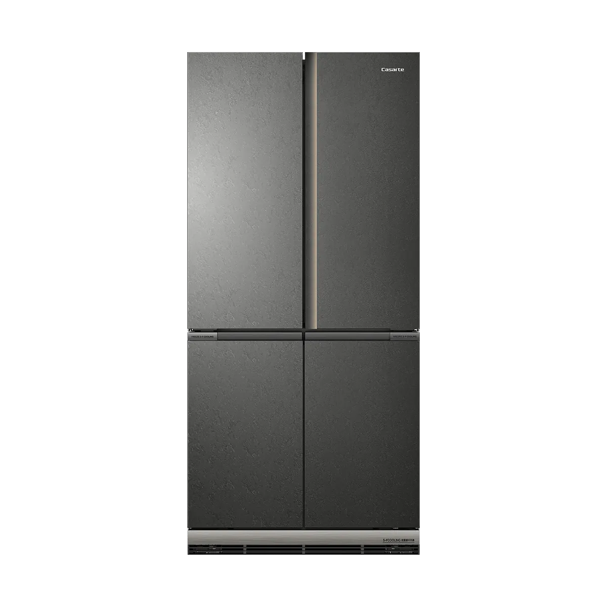 卡萨帝 冰箱 BCD-602WGCTDAGGWU1 十字四门冰箱 602升 致境系列 博卡灰 一级能效 琉华岩面板 风冷 变频 电脑控温 触摸按键