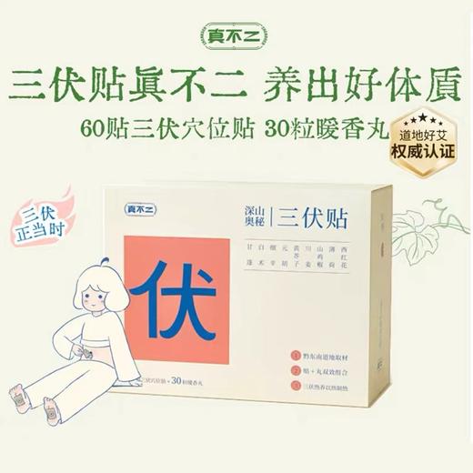 真不二深山奥秘成人三伏贴套盒（内含60贴穴位贴+30颗暖香丸） 商品图0