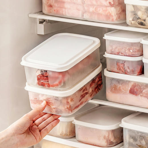 摩登主妇冰箱收纳盒冷冻分装盒食品级保鲜盒果蔬肉类备菜盒整理盒 商品图0