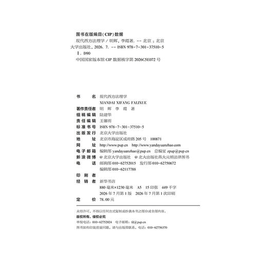 现代西方法理学 商品图2