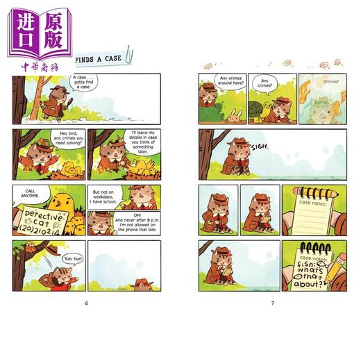 【中商原版】豆子侦探2 Detective Beans Adventures in Cat Town 英文原版 儿童漫画 充满冒险和趣味的侦探推理故事 图画小说 商品图3