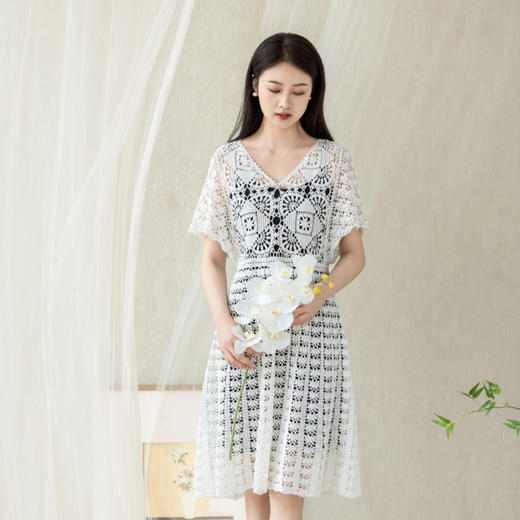 苏苏姐家淑婉连衣裙手工DIY钩针编织衣服裙子蕾丝线毛线团材料包 商品图2