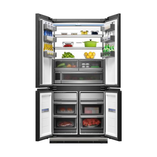 卡萨帝 冰箱 BCD-602WGCTDAGGWU1 十字四门冰箱 602升 致境系列 博卡灰 一级能效 琉华岩面板 风冷 变频 电脑控温 触摸按键 商品图2