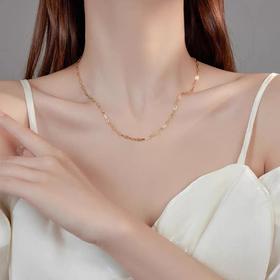 Oflye潮流饰品 欧美复古项链轻奢小众吊坠颈链女气质高质感锁骨链饰品夏★