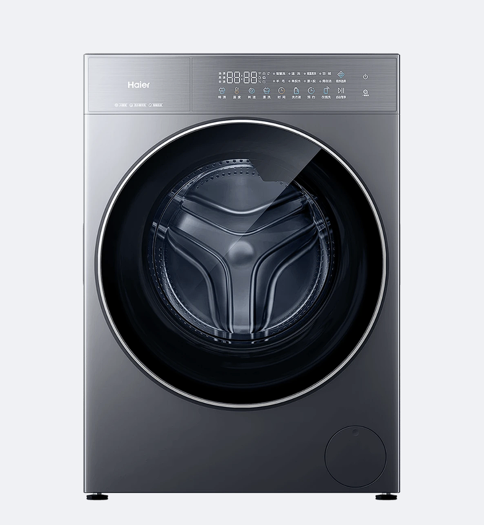 海尔 洗衣机 XQG110-BLE75A3U1 滚筒洗衣机 11公斤 极夜灰 直驱变频 智能WiFi 智能投放 云溪系列 大容量超薄 AI直驱