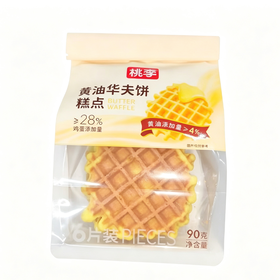 桃李90g黄油华夫饼糕点