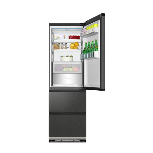 卡萨帝 冰箱 BCD-415WGCD3M4GTU1 三门冰箱 415升 致境系列 博卡灰 一级能效 风冷 变频 电脑控温 触摸按键 智慧动态除菌净化 底置循环风幕保鲜科技 商品图2