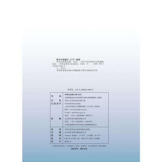 中国水资源公报2025 商品图2