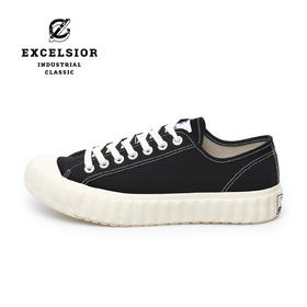【泡芙系列】excelsior饼干鞋 运动板鞋黑色休闲鞋厚底帆布鞋女