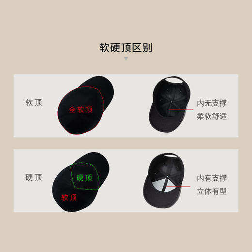 【久戴舒适❗视觉显脸小】无印光板帽子男黑色鸭舌帽男款日系男帽大头围男士棒球帽女显脸小。xe 商品图3