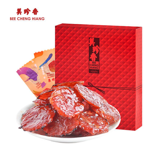 【7折 新品特惠 5月生产 】美珍香迷你金钱烧烤猪肉220g礼盒装即食非猪肉脯肉干送礼 商品图4