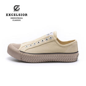 excelsior饼干鞋官方 夏季一脚蹬女鞋百搭增高厚底帆布鞋 BOLT ON