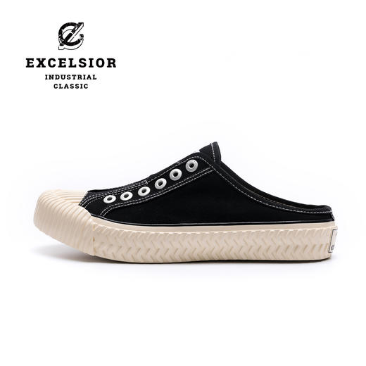 excelsior饼干鞋官方 夏季一脚蹬帆布鞋女厚底半拖鞋 BOLT MULE 商品图0