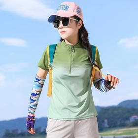 【长短袖同价】雅路图/女款户外防晒冰感运动速干衣 轻薄透气跑步徒步快干衣