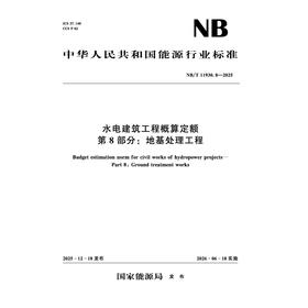水电建筑工程概算定额 第8部分：地基处理工程 （NB/T 11930.8—2025）
