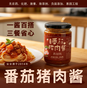 生态番茄猪肉酱 酱香浓郁 口感醇厚 拌面拌饭神器|梓盟