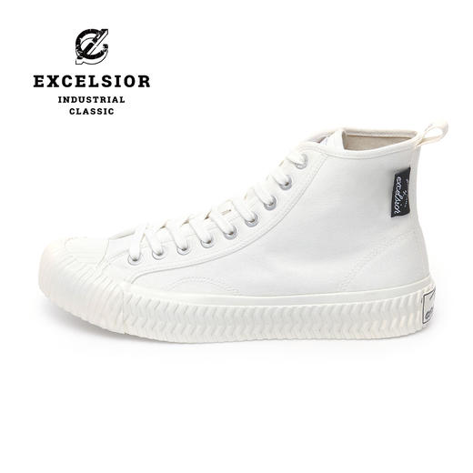【经典系列】excelsior饼干鞋官方 百搭小白鞋男厚底高帮帆布鞋女 商品图0