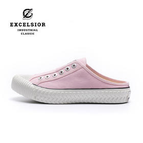 excelsior饼干鞋官方 一脚蹬厚底板鞋女懒人半拖帆布鞋 BOLT MULE
