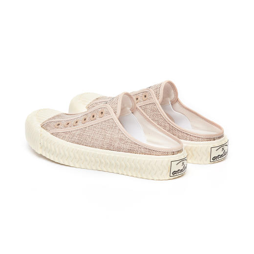 excelsior饼干鞋官方 厚底休闲女士一脚蹬半拖帆布鞋 BOLT RAFFIA 商品图2