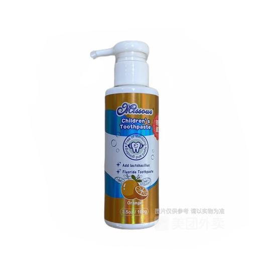 蜜语100g香橙味儿童牙膏 商品图0