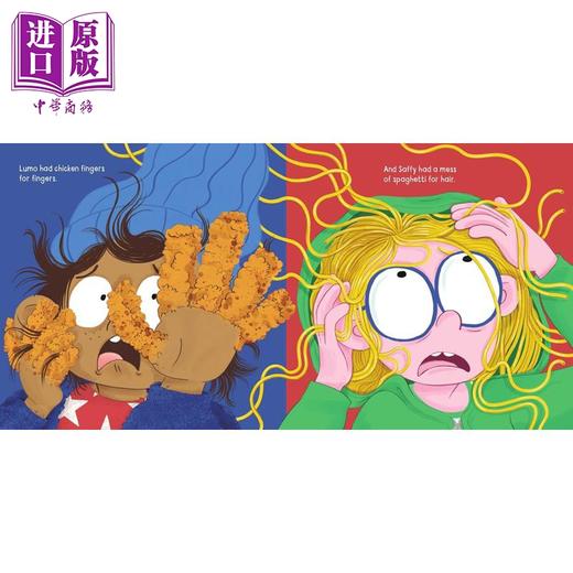 预售 【中商原版】意面脑袋与炸鸡手指 Spaghetti Head & Chicken Fingers 英文原版 儿童绘本 爆笑故事 幽默故事集 进口童书 精装 商品图3