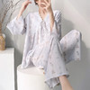 自带胸垫 可外穿【沐臻丝-早秋绵绸套装家居服】（90-150斤可穿） 商品缩略图5