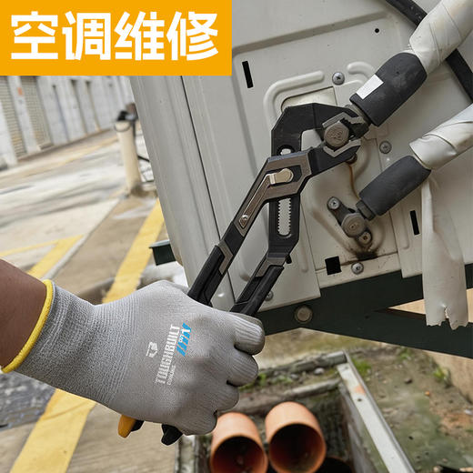 TOUGHBUILT拓必得TB-P2-20-1浸胶劳保手套防滑耐磨加厚乳胶皱纹透气不臭手维修干活防护 商品图5