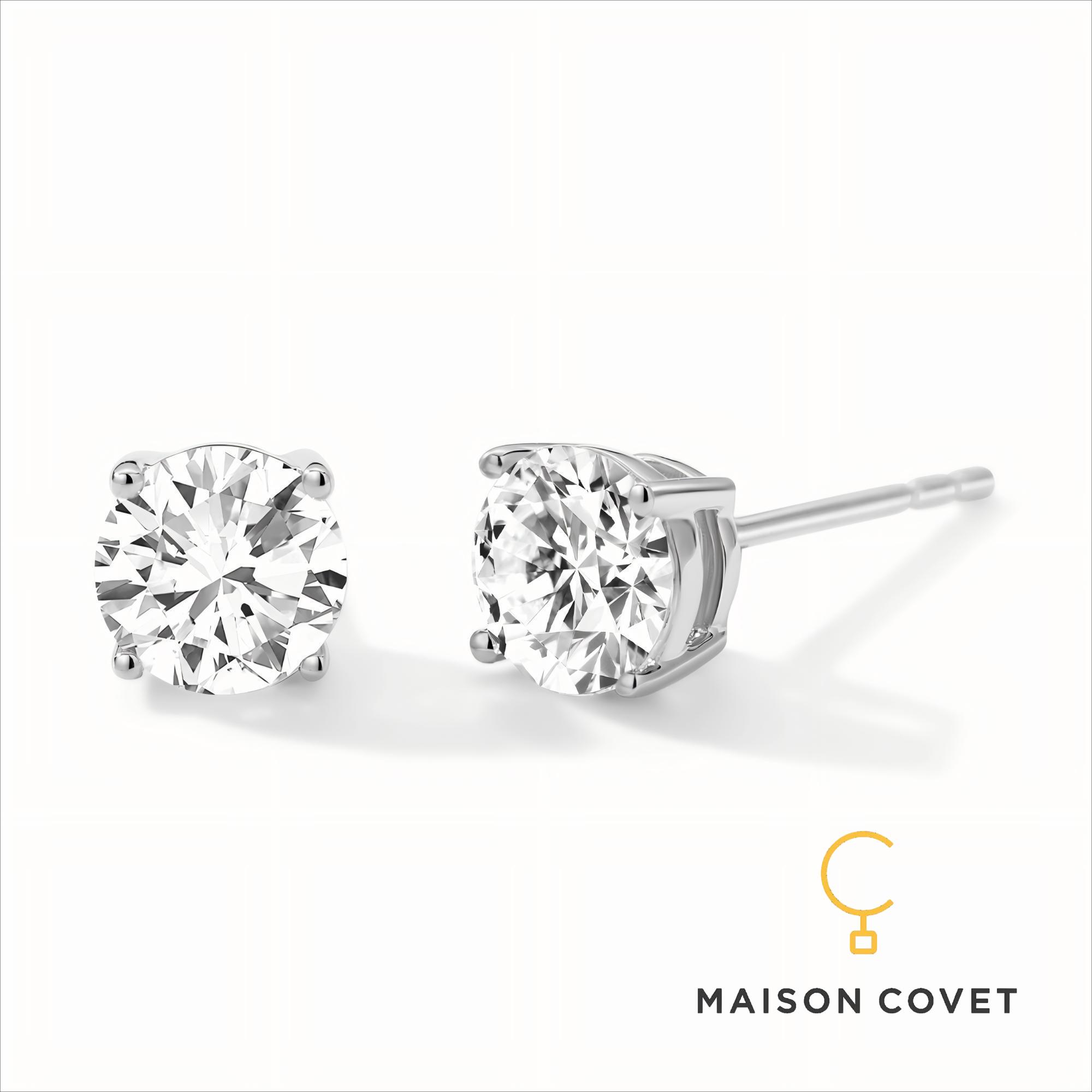 MAISON COVET  单颗培育钻石耳钉