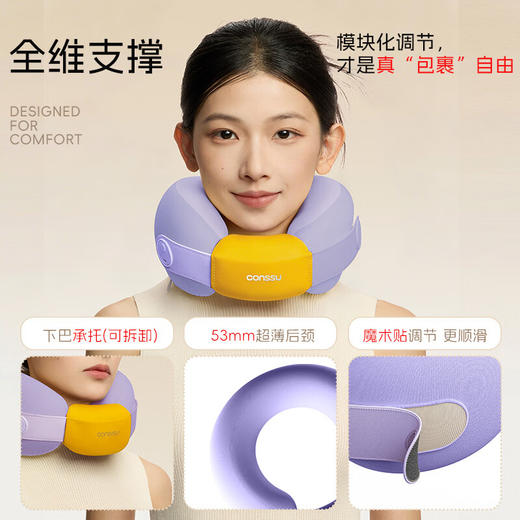 （下单赠收纳包）孔苏R9舒适圈u型枕，斩获中美德多重大奖，航宇级非温感记忆绵，护颈解压 商品图4