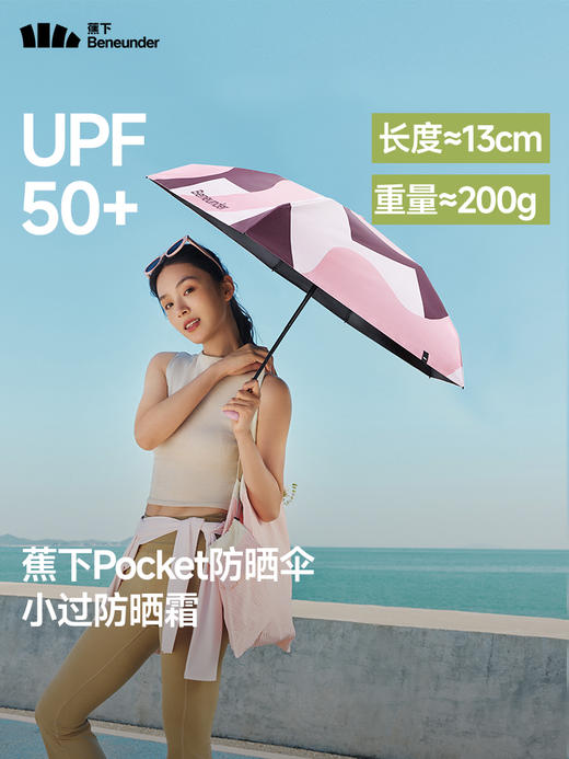 蕉下六折黑胶防晒伞BM668 商品图0