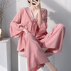 自带胸垫 可外穿【沐臻丝-早秋绵绸套装家居服】（90-150斤可穿） 商品缩略图4