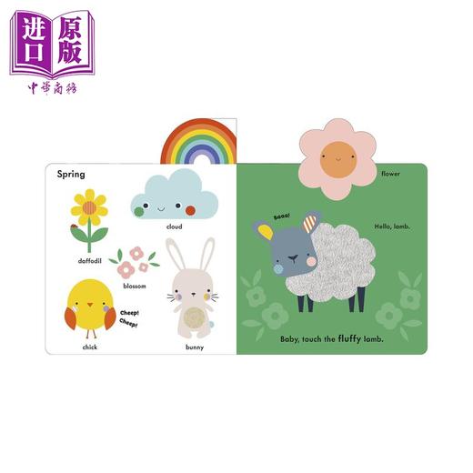 预售 【中商原版】 瓢虫错层触摸书 Seasons 季节 早教启蒙 商品图4