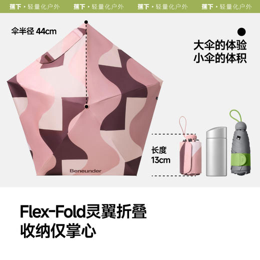 蕉下六折黑胶防晒伞BM668 商品图3
