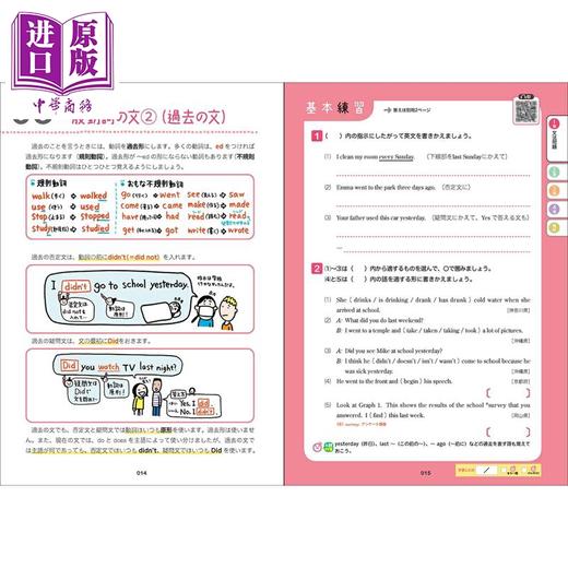 预售 【中商原版】中考高中入学考试 简单已掌握的英语 日文原版日韩 高校入試 英語をひとつひとつわかりやすく。 商品图3
