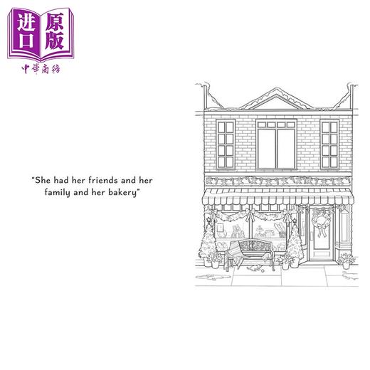 预售 【中商原版】姜饼烘焙坊涂色贴纸书 The Gingerbread Bakery Coloring and Sticker Book 英文原版 Laurie Gilmore 商品图4
