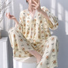 自带胸垫 可外穿【沐臻丝-早秋绵绸套装家居服】（90-150斤可穿） 商品缩略图8