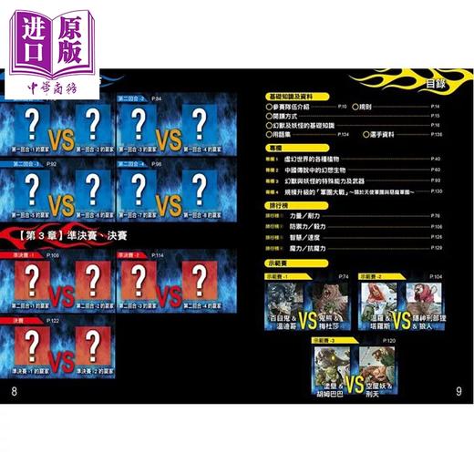 预售 【中商原版】幻兽 妖怪闇黑战队*强王图鉴 港台原版 木下昌美 幼福文化 商品图4