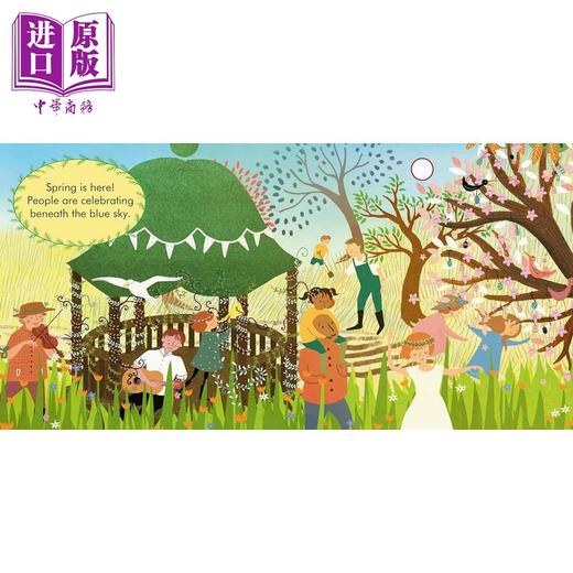 【中商原版】发声书 故事乐团 4册 英文原版纸板书 动物嘉年华 胡桃夹子 四季 天鹅湖 亲子早教 认知识物 活动玩具书 进口童书 商品图4